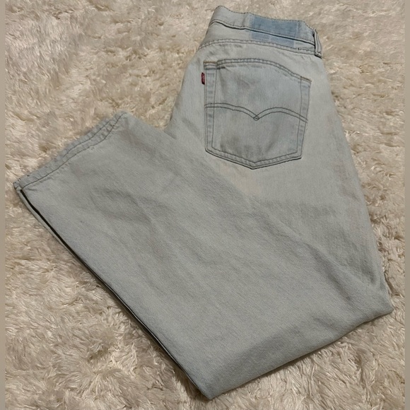 Levi Strauss 501 Button Fly Men's Light Wash Denim Blue Jeans Size 32x29 EUC - Picture 7 of 7